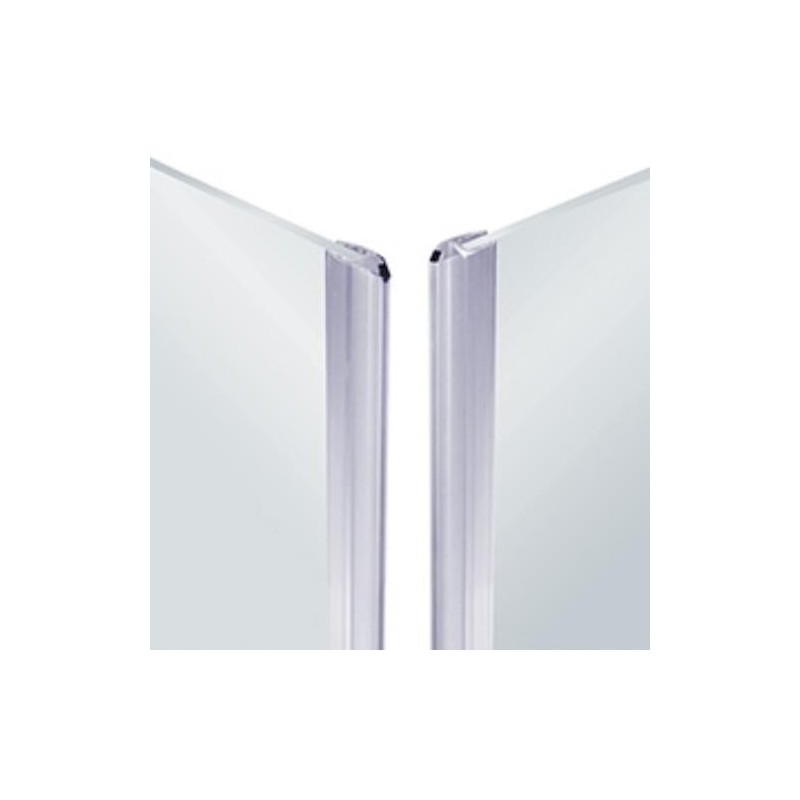 PERFIL MAMPARA IMAN ESQUINA 6-8 MM. 2 M. TRANS.