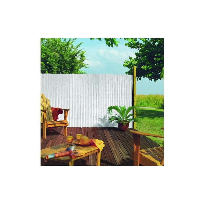 CAÑIZO MEDIA CAÑA SEMI-OVAL PVC 1X3M BLANCO 201216