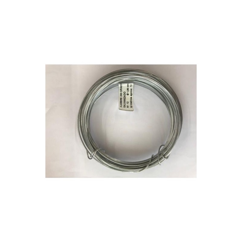ALAMBRE GALVA ROLLO 250 GR N  2 0,7MM X 82M. 39028