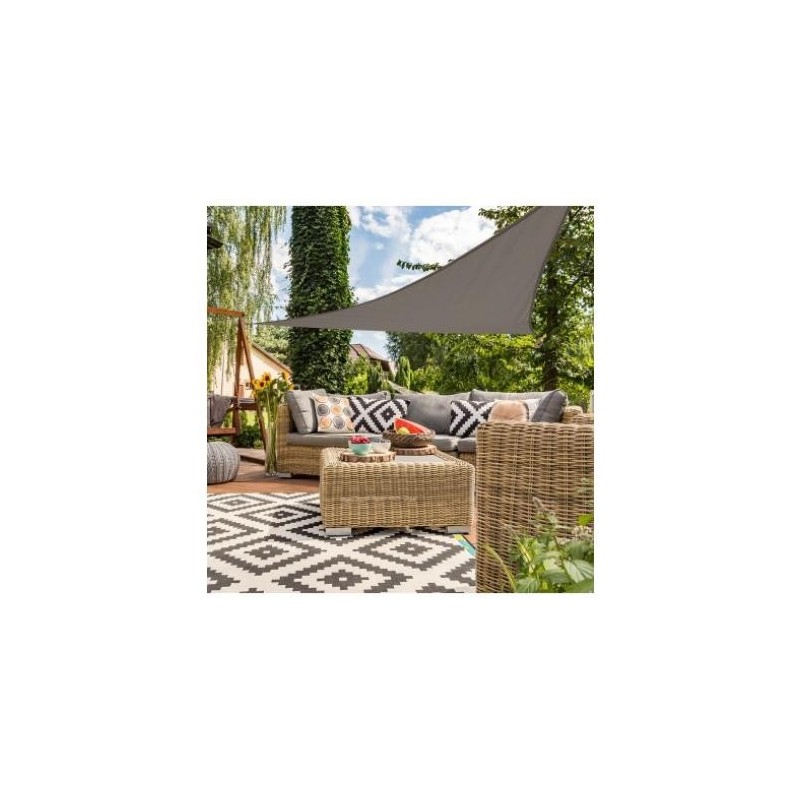 TOLDO SOMBREO TRIANGULAR POLIESTER 360CM ANTRACITA