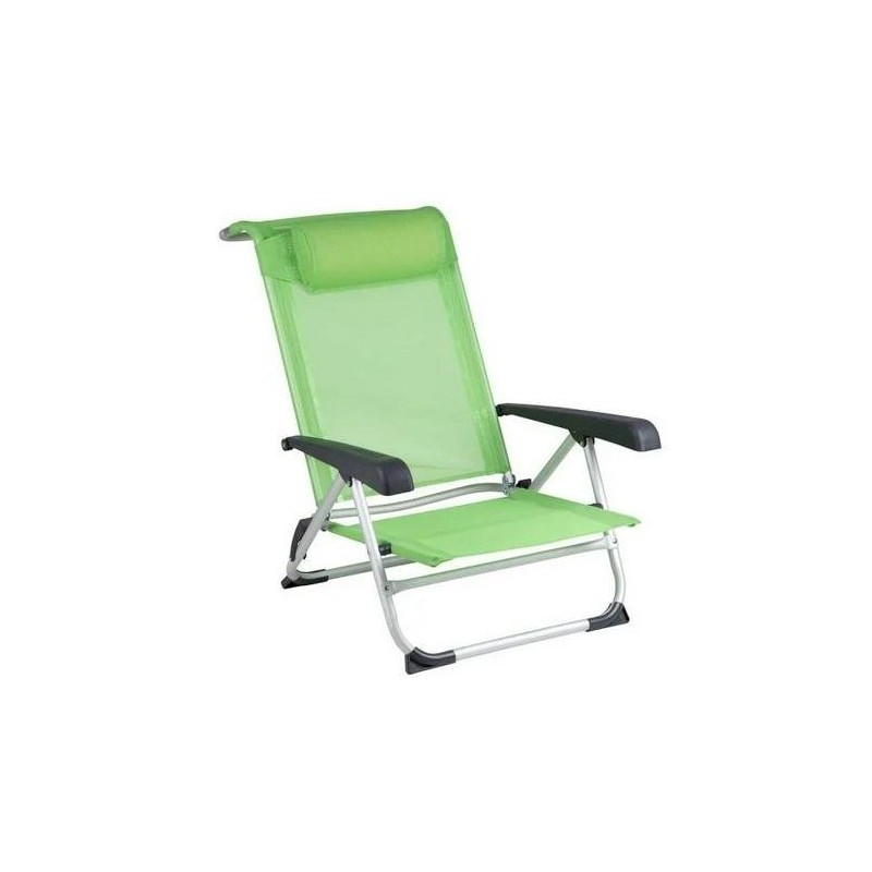 SILLA DE PLAYA ALUMINIO VERDE SAINT TROPEZ 1204794