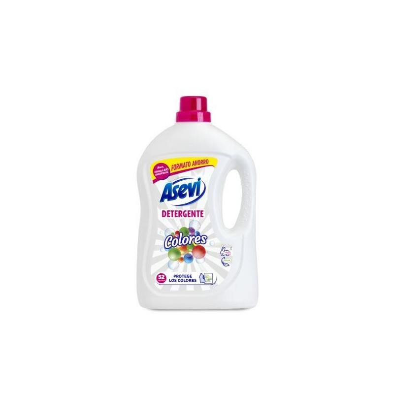 DETERGENTE ASEVI COLORES 52 LAVADOS 3120ML 23673