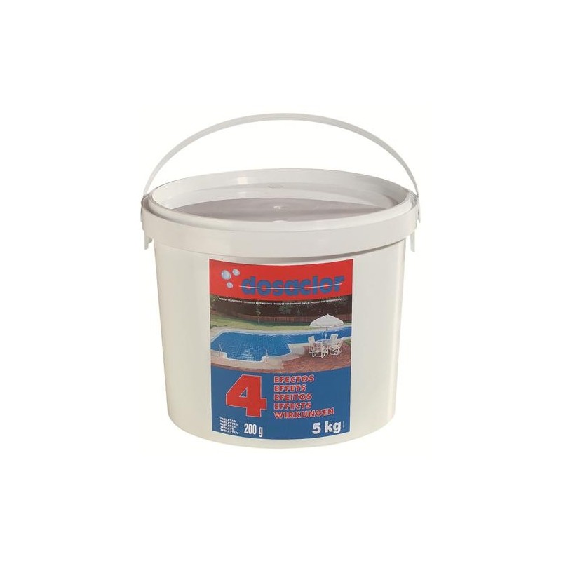 CLORO 4 EFECTOS TAB. 250 GRS. 5KG DOSACLOR