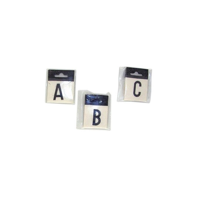 LETRA L-25 NEGRA PALO TRANSFER N