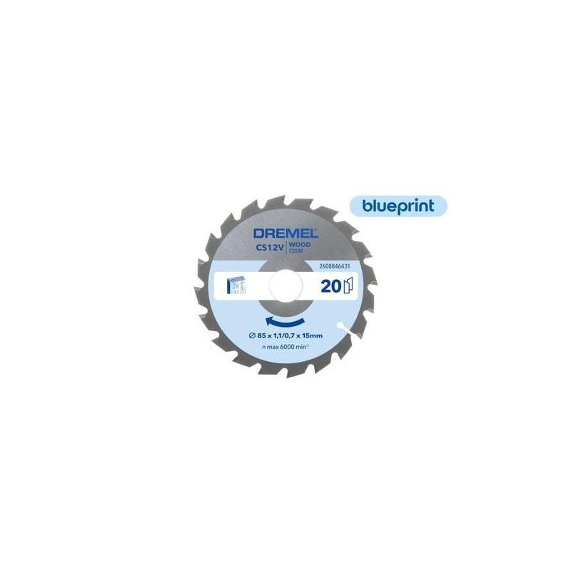 DISCO MADERA BLUEPRINT 85MM CS500 2608846431