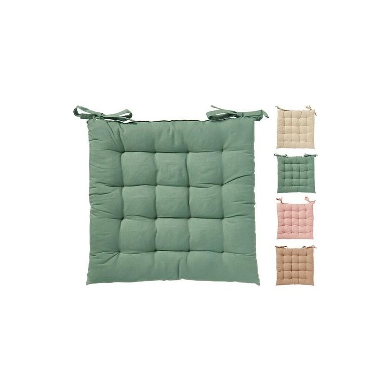 COJIN SILLA CUADRADO D40CM COLORES SURTIDOS